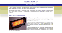 Desktop Screenshot of precisionheatandair.com